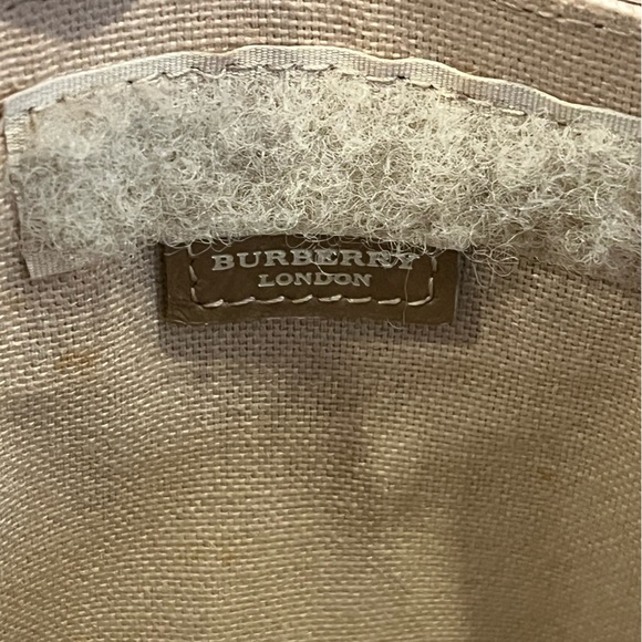 Authentic Burberry Pink Nova Check Coated Canvas Crossbody Bag Purse - Vintage - Picture 7 of 12